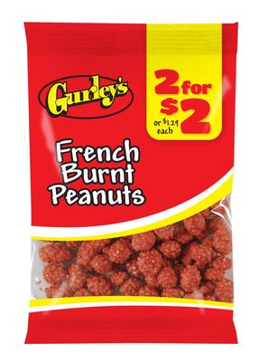 Gurley&#39;s Crunchy Candy-Coated Peanuts, Burnt Peanut Flavor, Snack Size, Bulk Candy Variety Pack (Pack of 12)
