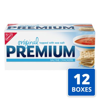 Premium Original Saltine Crackers, 12-16 oz Boxes