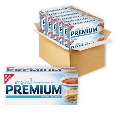 Premium Original Saltine Crackers, 12-16 oz Boxes