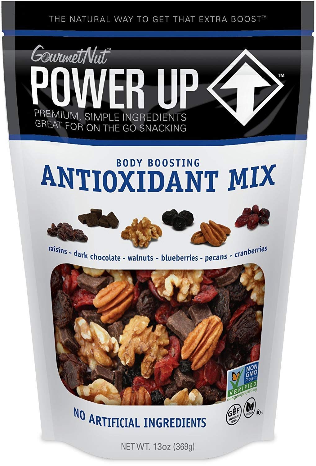 Power Up Premium Trail Mix - Antioxidant Trail Mix 13oz, Gluten Free, Vegan, Non-GMO