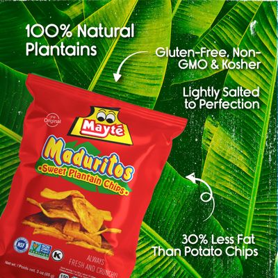 MaytÃƒÂ© Sweet potato chips | Sweet plantain chips | 3 OZ snacks | Non GMO | Gluten free snacks | Kosher