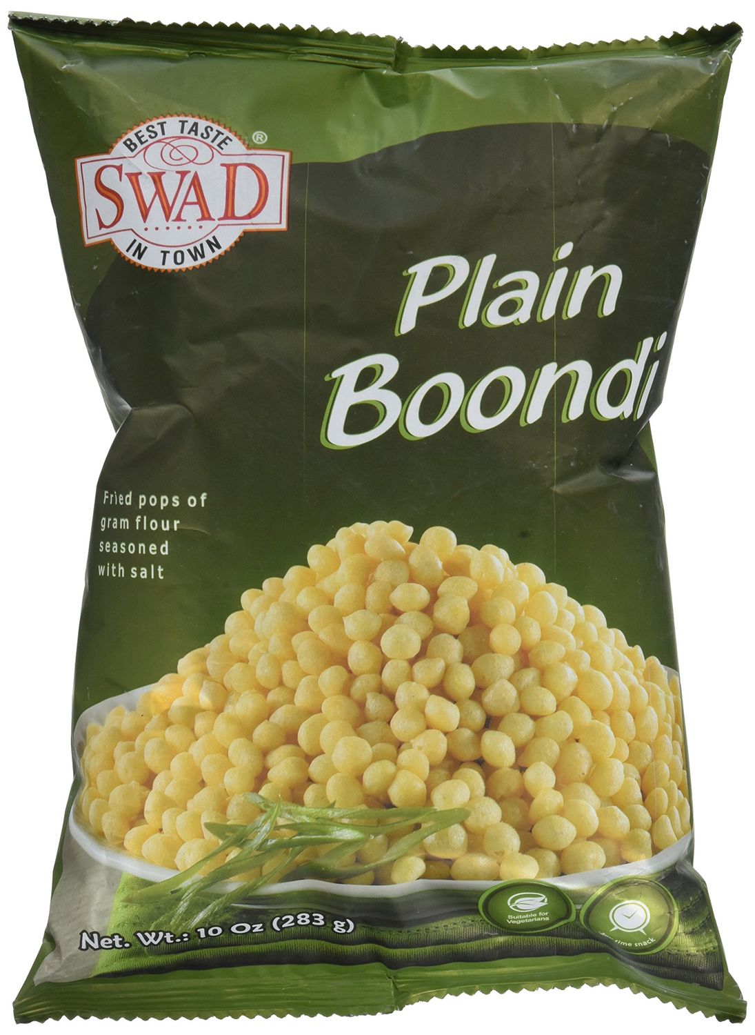 Great Bazaar Swad Plain Boondi Snacks, 10 Ounce