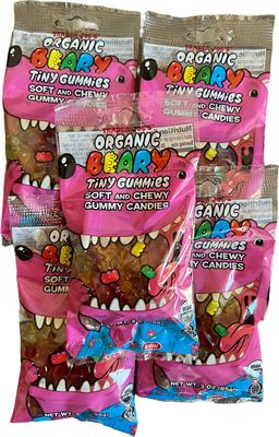 Trader Joe&#39;s Organic Beary Tiny Gummies Soft and Chewy Gummy Candies (Pack of 5)
