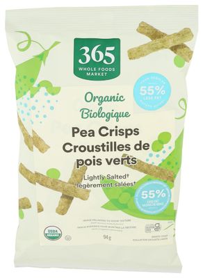 365 by Whole Foods Market, Crisp Pea Lightly Salted Organic, 3.3 Ounce