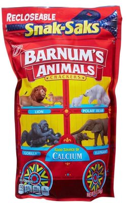 Barnums Animal Crackers Snack, 8 oz Bag wJS REDHOK DEALZ Sticker