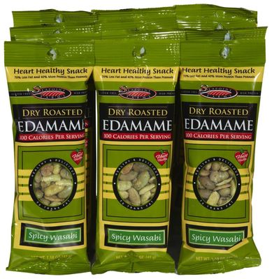 Seapoint Farms Dry Roasted Edamame - Spicy Wasabi - 1.58 Ounce (Pack of 12)