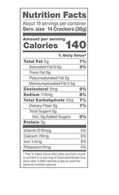 TH Foods Crunchmaster 5 Seed Multi-Grain Cracker , 20 Ounce (Pack of 1)