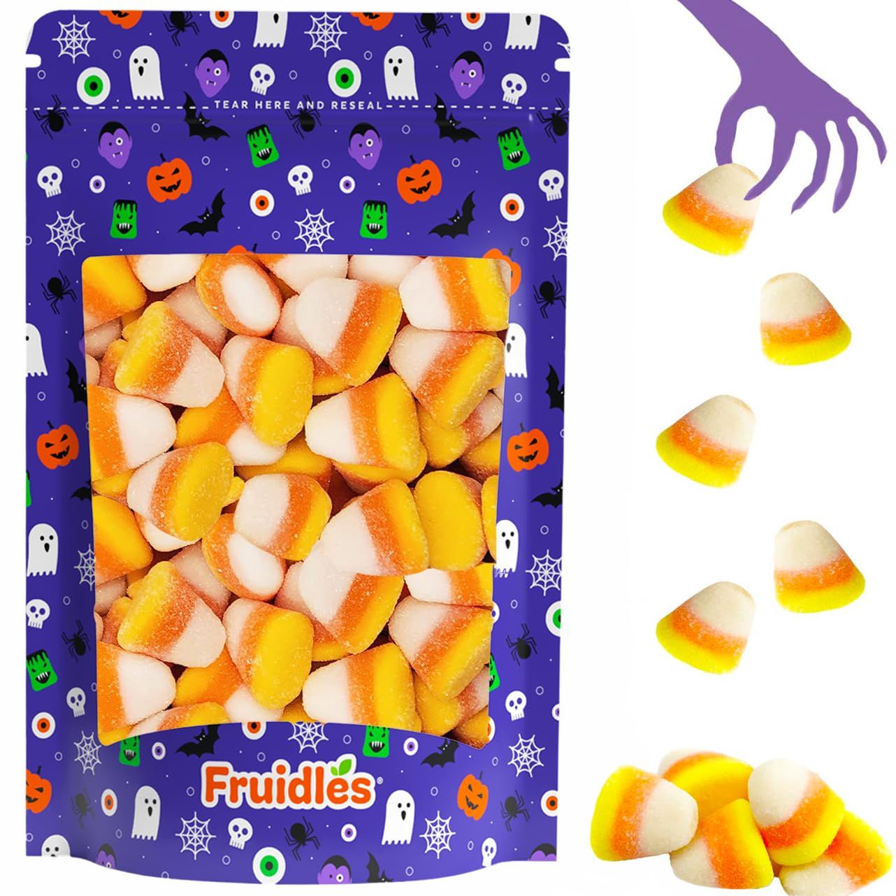 Fruidles Halloween Gummy Candy Corn Treats, Fun And Festive Holiday Snacking (2 Pound Bag)