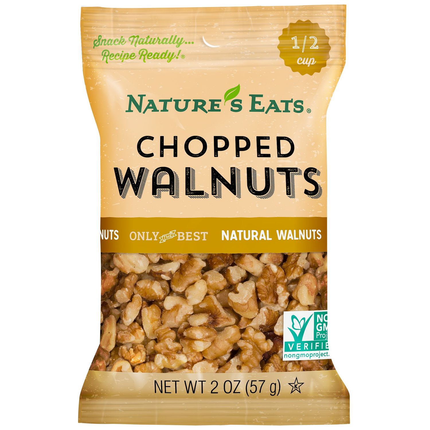 Nature&#39;s Eats Chopped Walnuts, 2 Ounce (Pack of 12)