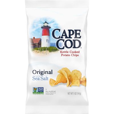 Cape Cod, Kettle Cooked Potato Chips Original Sea Salt, 5 Ounce