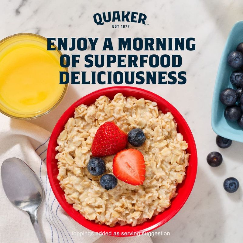 Quaker, Instant Oatmeal, Cranberry Almond, 6x 2.18 Oz Pouches per Box