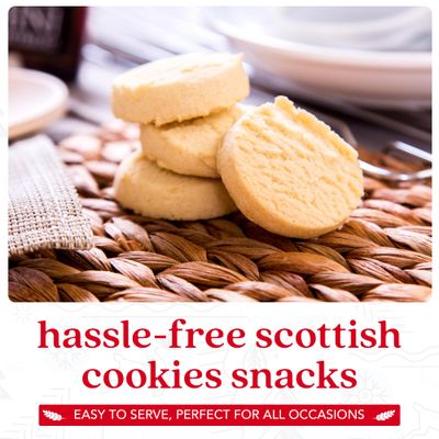 Davids Cookies Pure Butter Shortbread Cookies - Traditional Mini Scottish Butter Shortbread Cookie Box - Fresh & Yummy Shortbreads For Tea & Coffee Time - Original Recipe Made In Scotland - 1 Pack