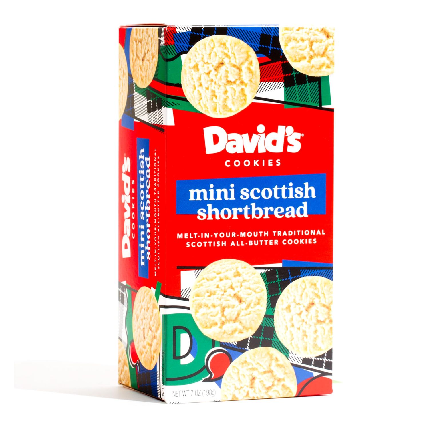Davids Cookies Pure Butter Shortbread Cookies - Traditional Mini Scottish Butter Shortbread Cookie Box - Fresh &amp; Yummy Shortbreads For Tea &amp; Coffee Time - Original Recipe Made In Scotland - 1 Pack