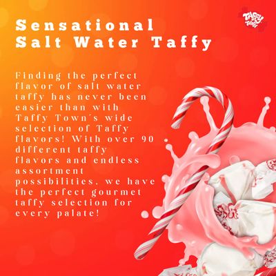 Taffy Town Candies- Butterscotch | Gourmet Taffy| Nougat-Style Candy| Soft &amp; Delicious| Sumer Snack Treats| Party Good Candies| 2.5lbs