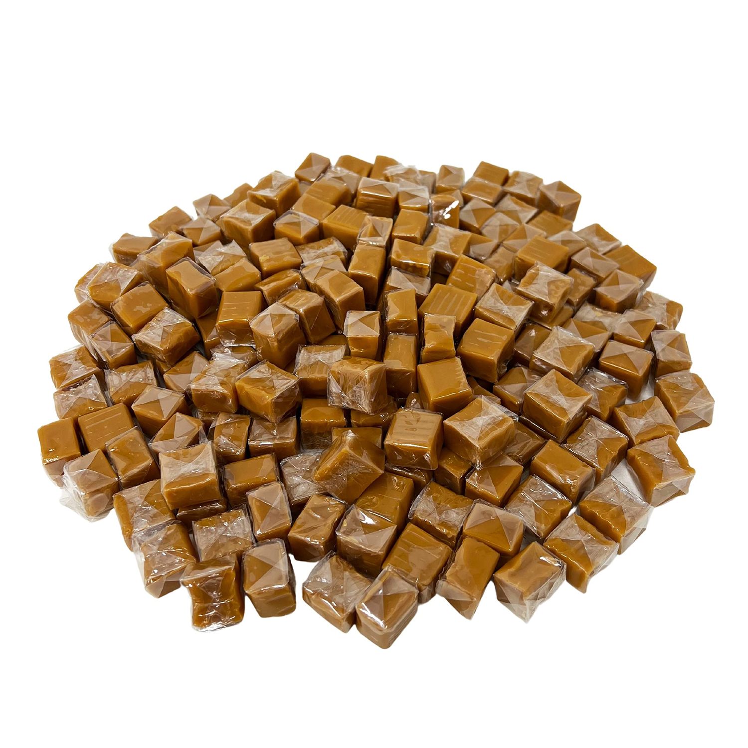 Holiday Special Soft Vanilla Caramel Chews - 3 lb - Chewy Old Fashioned Carmel Square Gourmet Candy Snack Bites - American Classic Vintage Candies - Individually Wrapped, 48 oz.