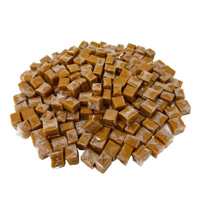 Holiday Special Soft Vanilla Caramel Chews - 3 lb - Chewy Old Fashioned Carmel Square Gourmet Candy Snack Bites - American Classic Vintage Candies - Individually Wrapped, 48 oz.