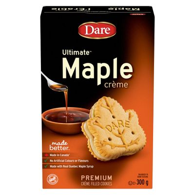Dare Ultimate Maple Creme Cookies 300g from Canada
