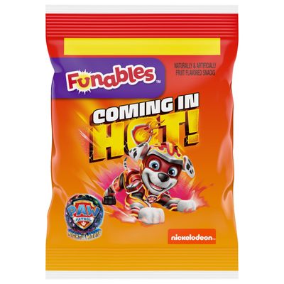 Funables Fruity Snacks, PAW Patrol, Assorted Fruit, Flavored Snacks, 0.8 oz 10 ct