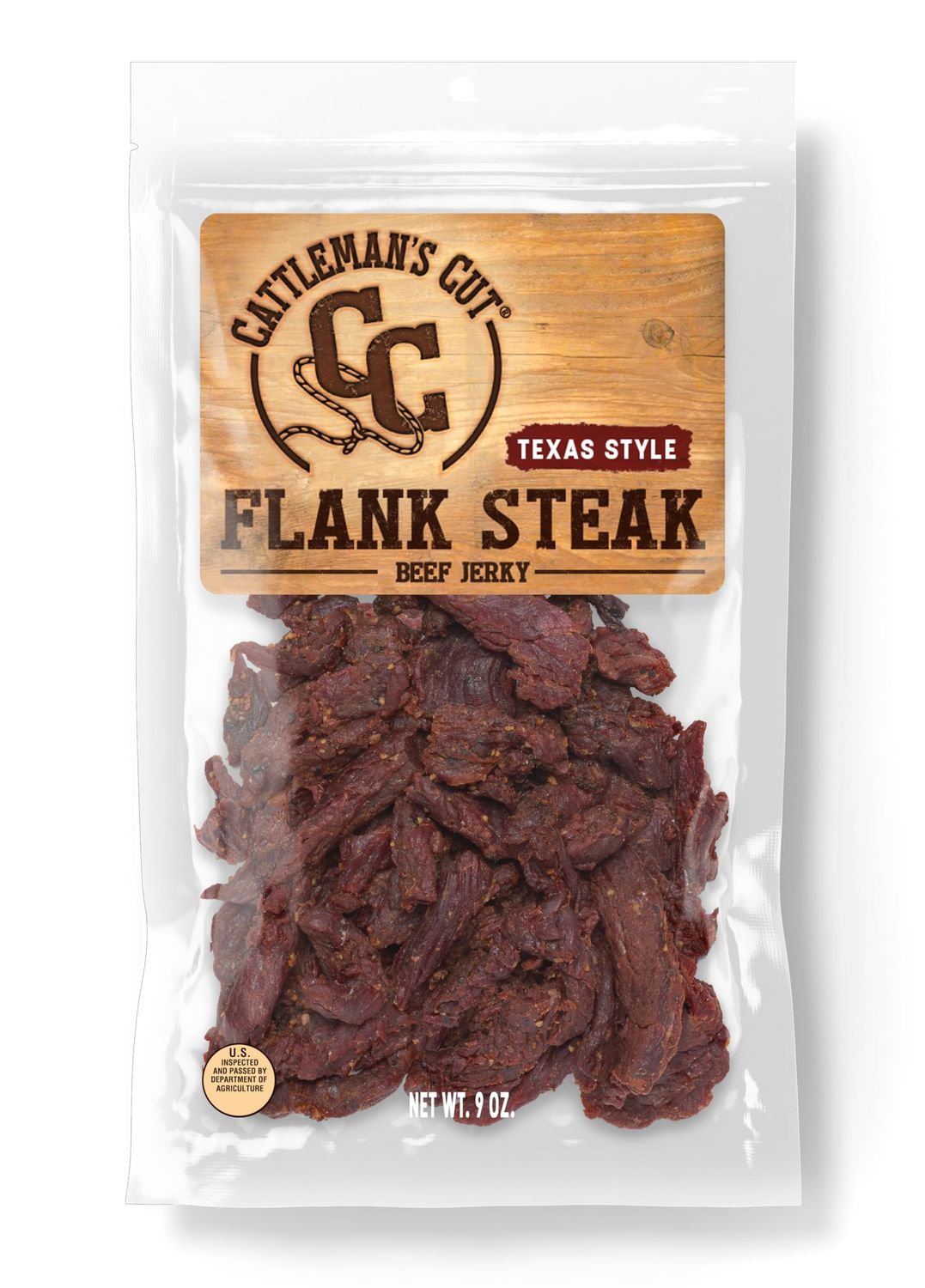 Cattleman&#39;s Cut Texas Style Flank Steak Beef Jerky, 9 Ounce