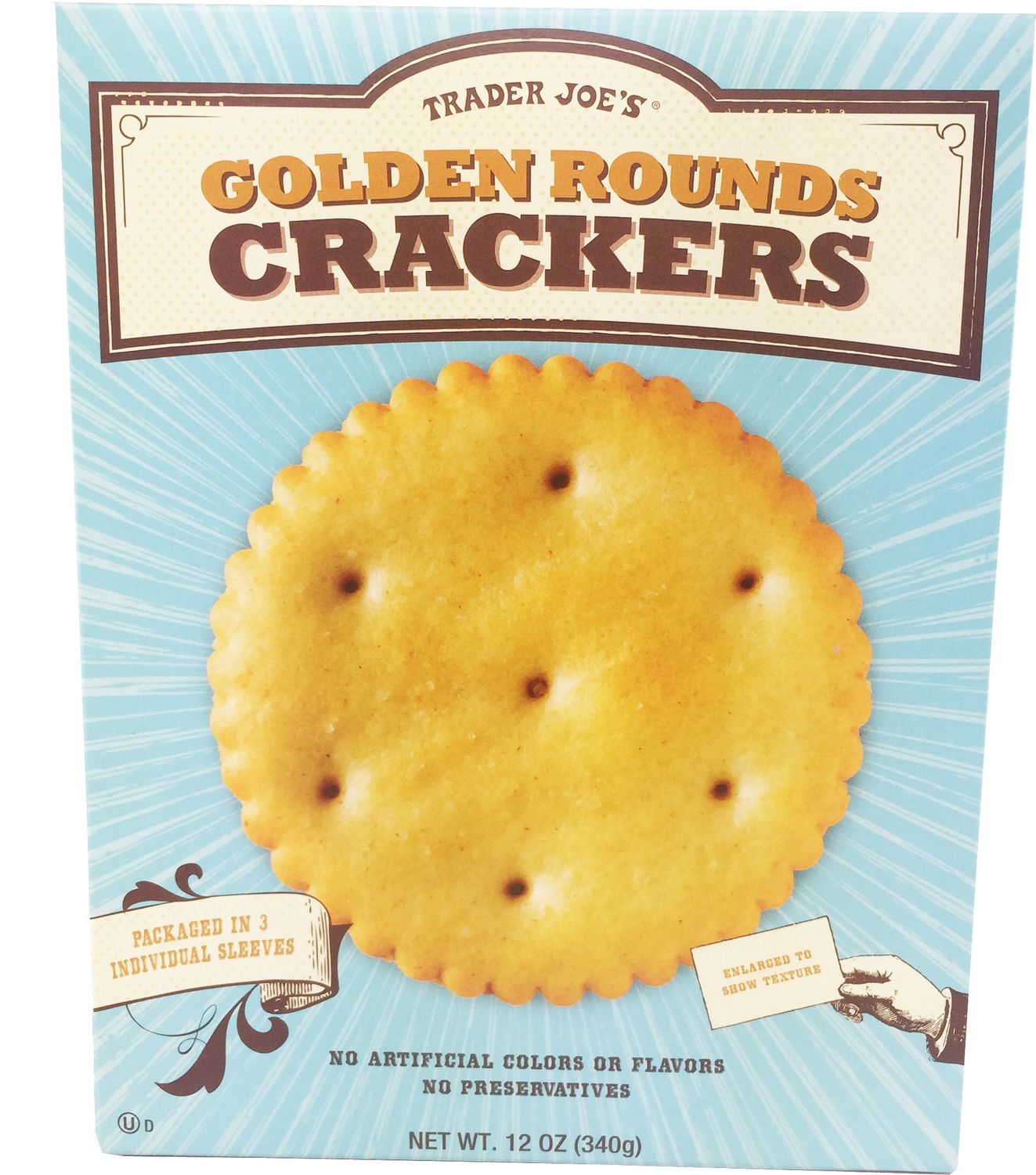 Trader Joe&#39;s Golden Rounds Crackers, 12 Oz.