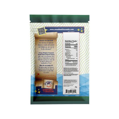 Swashbuckle Snacks Crispy Tempura Seaweed Snack Chips Original Flavor 5.29oz (150g), Made in Japan, Otsumami