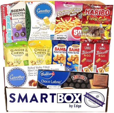 Jumbo International Snack Box and Care Package | Gourmet Global Candy and Snacks Set | Packed with Premium Treats and Candy - European, Asian, and South American