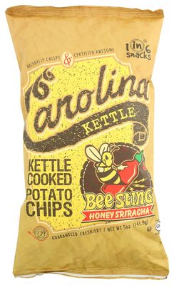 Carolina Kettle Kettle Cooked Potato Chips, Honey Sriracha, 5 Oz