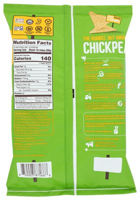 HIPPEAS Sea Salt &amp; Lime Chickpea Tortilla Chips, 5 OZ