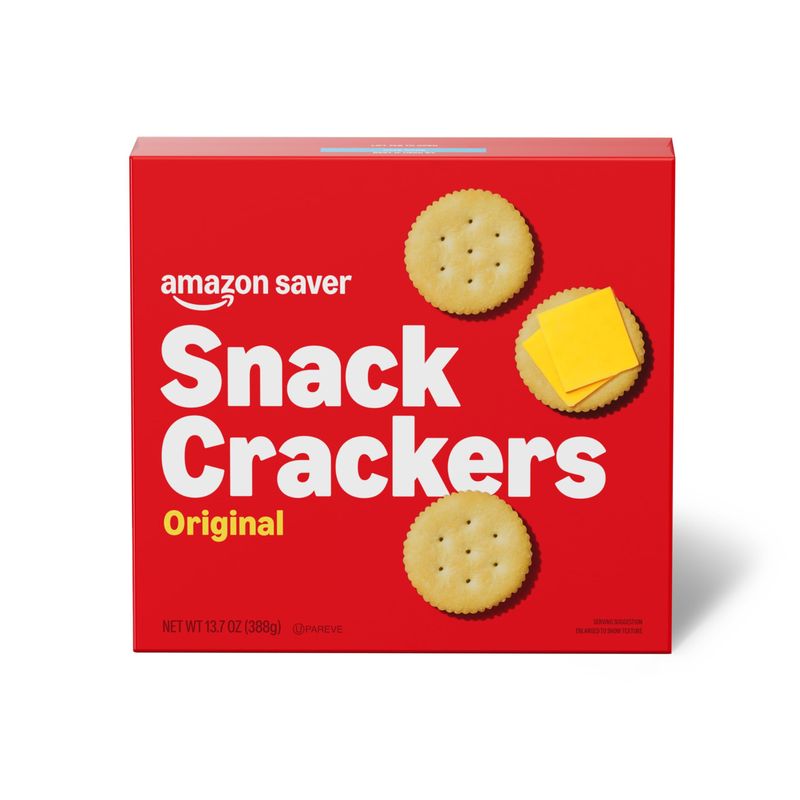 Amazon Saver, Original Snack Crackers, 13.7 Oz (Previously Happy Belly, Packaging May Vary)