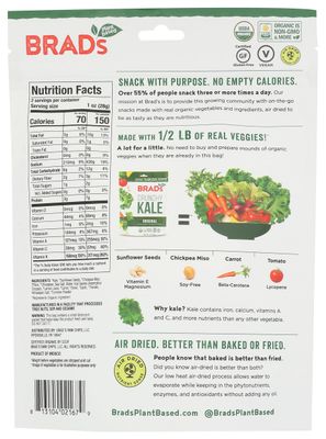 Brad's Plant Based Kale Chips, Original, 2 Oz