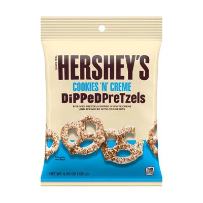 Hershey&#39;s Cookies &#39;n&#39; Cream dipped Pretzels