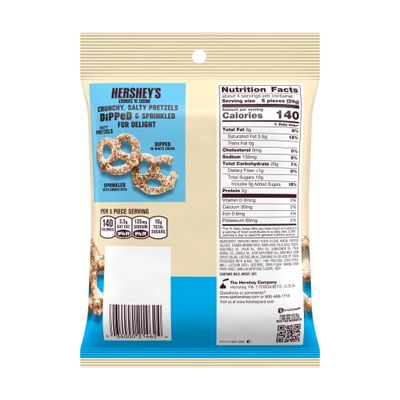 Hershey's Cookies 'n' Cream dipped Pretzels