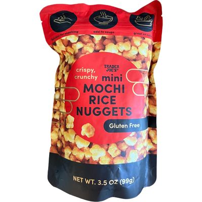 Generic Trader Joe&#39;s Mini Mochi Rice Nuggets, crispy crunchy, gluten free, 3.5 oz (Pack of 1)