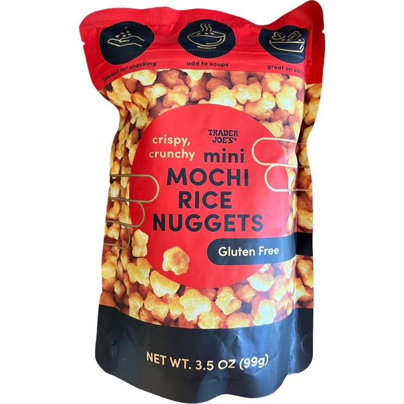 Generic Trader Joe's Mini Mochi Rice Nuggets, crispy crunchy, gluten free, 3.5 oz (Pack of 1)