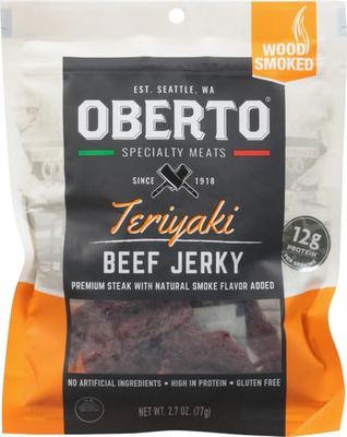 Oberto Teriyaki Natural Style Beef Jerky 2.7 oz (1623u)