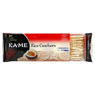 Kame Plain Rice Crunch Cracker, 3.5 Ounce - 12 per case.