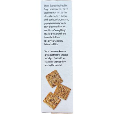 Trader Joe's Everything but the bagel Seasoned Bite Sized Crackers, 10 oz (Pack of 1)