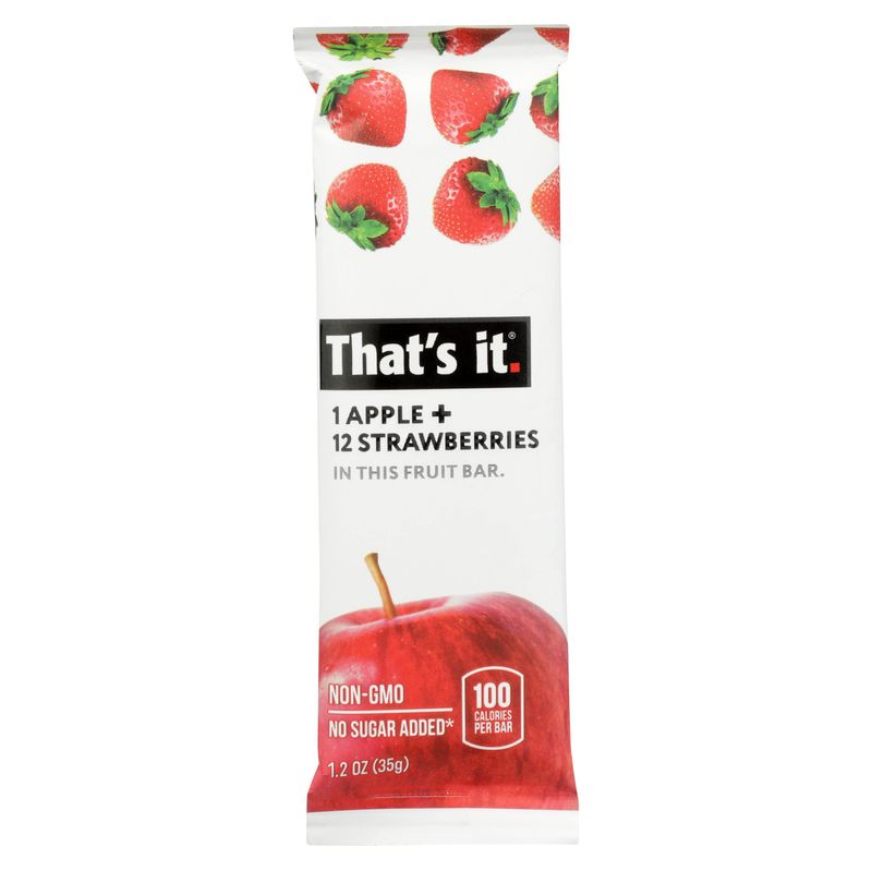 That's It Apple  Mango Fruit Bar, No Sugar Added, Non GMO, 1.2 Ounce (Pack Of 12)