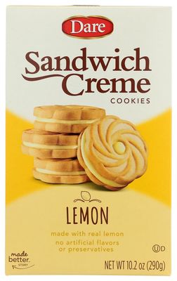 Dare Cookie Lemon Creme, 10.2 oz