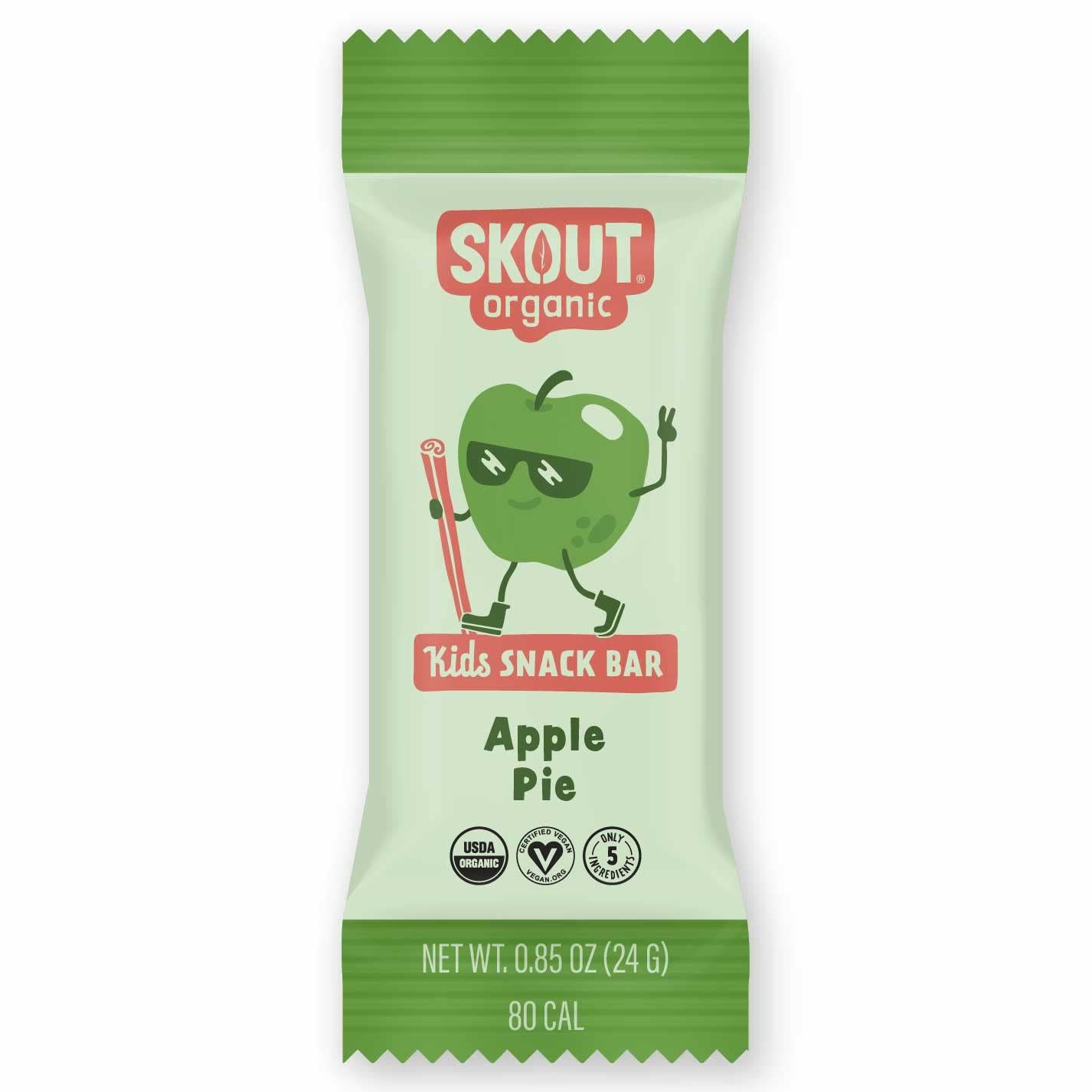 Skout Organic Apple Pie Kids Snack Bars (18 Pack) | Organic Kids Snack Bars | School Snacks &amp; Lunch Snacks | No Refined Sugar | Vegan &amp; Paleo | Gluten, Dairy, Grain, Peanut Free