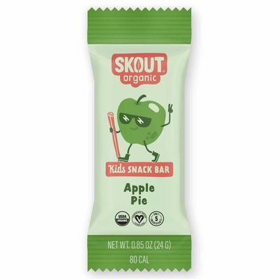 Skout Organic Apple Pie Kids Snack Bars (18 Pack) | Organic Kids Snack Bars | School Snacks &amp; Lunch Snacks | No Refined Sugar | Vegan &amp; Paleo | Gluten, Dairy, Grain, Peanut Free
