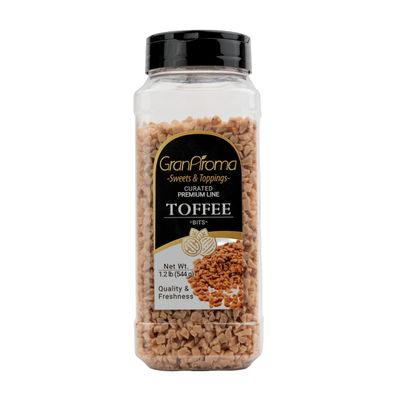 GranAroma Toffee Bits, Rich, Buttery, and Sweet - Perfect for Baking, Toppings, and Snacks (19.2 Ounce)