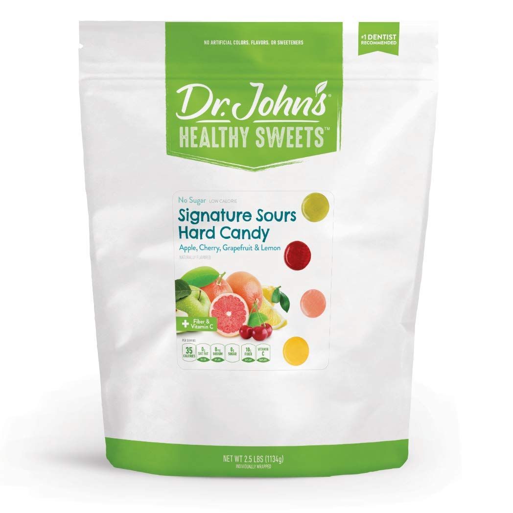 Dr. Johns Sugar Free Candy, Healthy Hard Candy with Zero Sugar, Low Calorie Snacks, Keto Friendly, Vegan, Gluten Free, Signature Sour Flavors, 252 Count, 2.5
