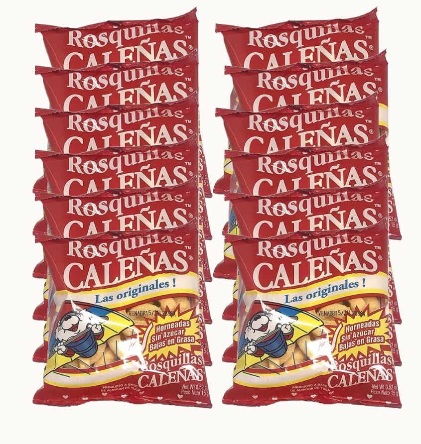 Generic Rosquillas CaleÃ±as 15g PACK of 12 - Traditional Cheese Snacks - Imported from Colombian