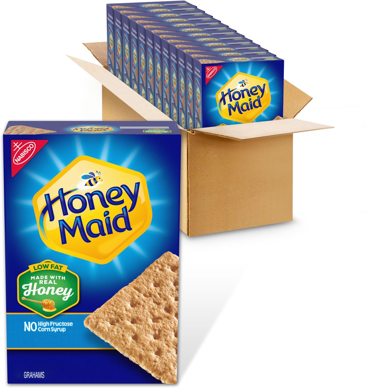 Honey Maid Low Fat Graham Crackers, 12 - 14.4 oz Boxes