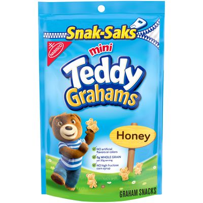 Teddy Grahams Honey Graham Snacks, 1- 8oz bag