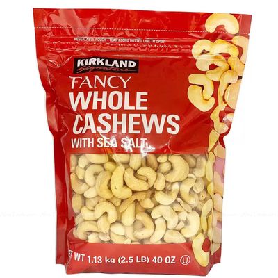KIRKLAND SIGNATURE ORGANIC CASHEWS 1.13KG