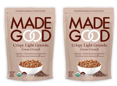 MadeGood Crispy Light Granola Cocoa Crunch, 10 oz (284 g) (Pack of 2)