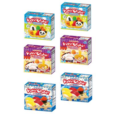 Kracie Popin Cookin DIY Candy Making Kit with ENGLISH INSTRUCTIONS, Assorted Variety Set, Perfect For Kids (Pack of 6, Japanese Restaurant)