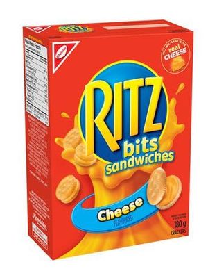 Ritz Bits Cheese Sandwich Crackers 180g6.3oz, (Imported from Canada)